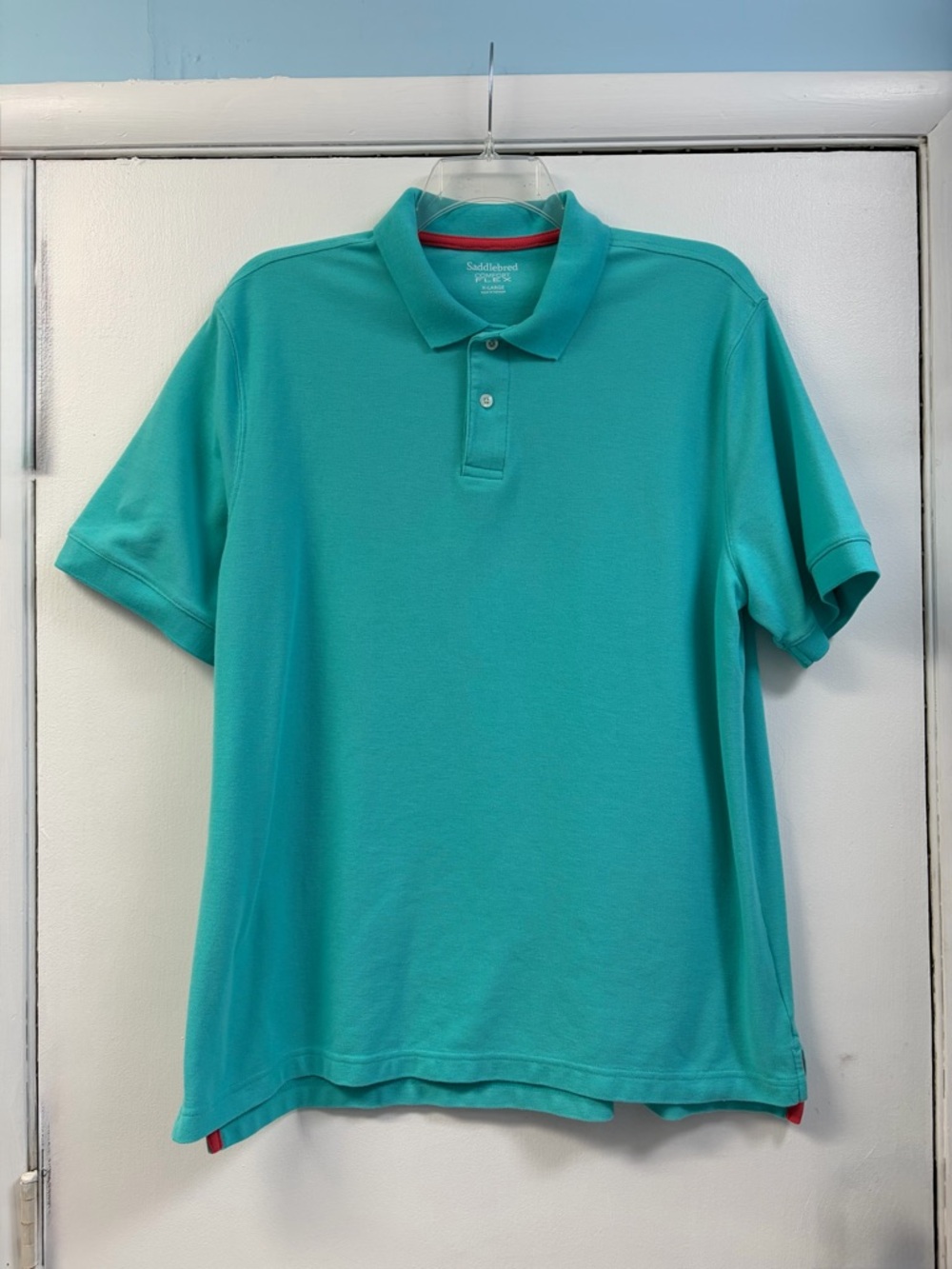 Saddlebred Men's Turquoise Polo Shirt